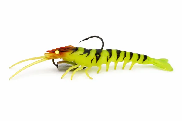 IZZAWA_Shrimp_Lure_13cm_13.7g_Fire_Tiger_–_Barramundi_Snapper_Bait