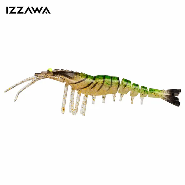 IZZAWA_Shrimp_Lure_13cm_13.7g_Green_Tiger_–_Barramundi_Snapper_Bait