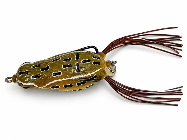Izzawa_Hollow_Frog_Fishing_Lure,_Grey,_7.5_cm,_14g,_Soft_PVC,_Double_Hooks_for_Snakehead,_Carp,_Bass_Fishes_etc