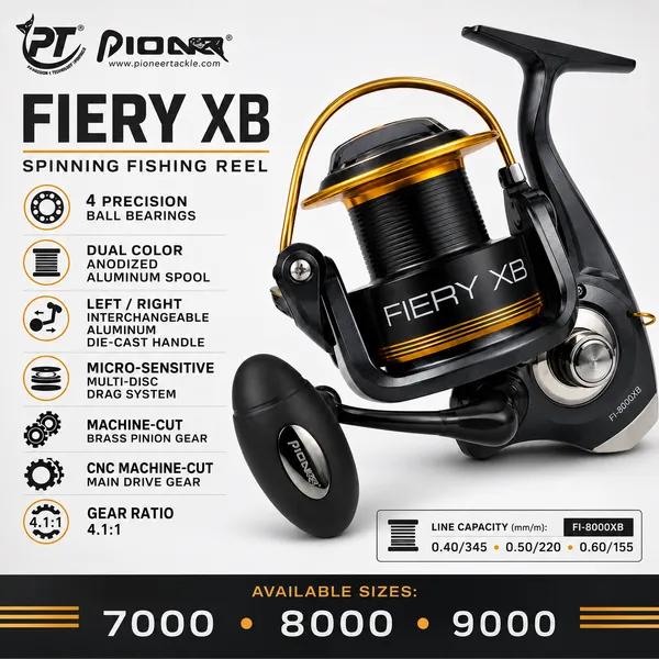 Pioneer_Fiery_XB_Spinning_Fishing_Reel