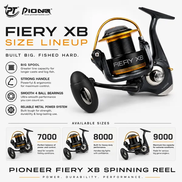 Pioneer_Fiery_XB_Spinning_Fishing_Reel