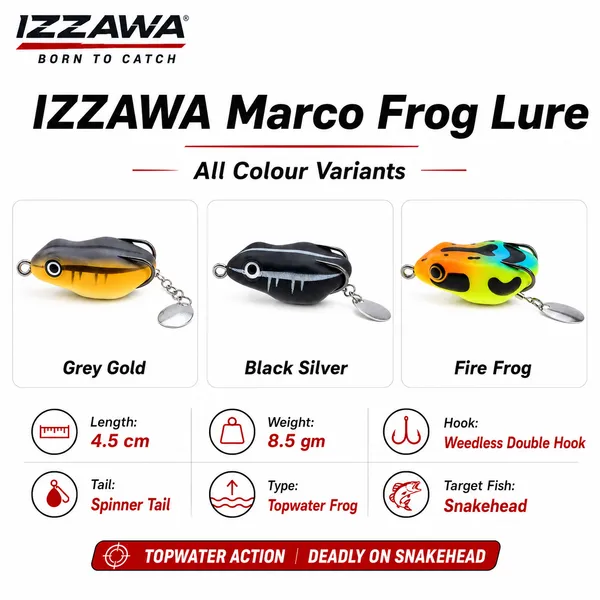IZZAWA_Marco_Frog_Lure_Combo_–_4.5cm_8.5g_Pack_of_3_for_Snakehead_Fishing