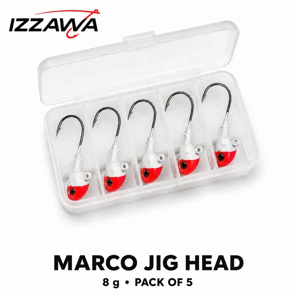 IZZAWA_Marco_Jig_Head_8_g_-_Pack_of_5_with_Storage_Box