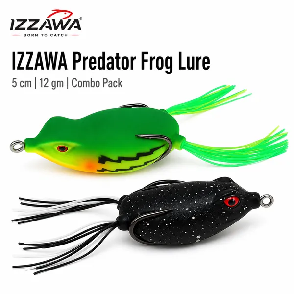 IZZAWA_Predator_Frog_Lure_Combo_–_5cm_12g_Pack_of_2_for_Snakehead_Fishing