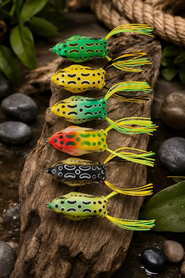 IZZAWA_Frog_Lure_4pc_6cm_12g_–_Snakehead_Murrel_Bass_Topwater_Set