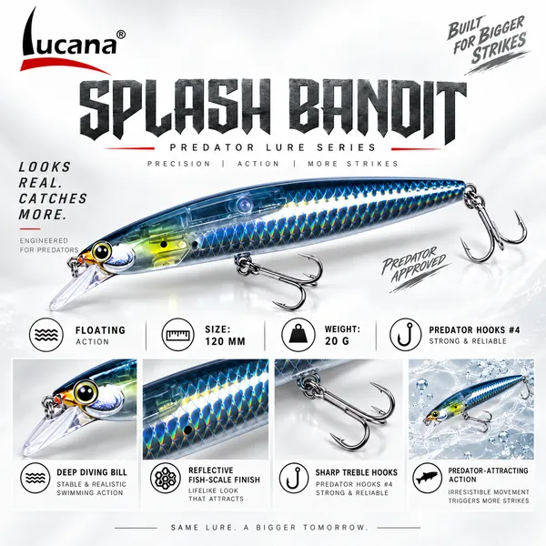 Lucana_Splash_Bandit_Hard_Floating_Lure_–_120mm_20g_—_Purple