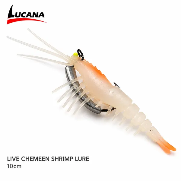 Lucana_Live_Chemmeen_Shrimp_Lure_Orange_10cm_–_Barramundi_Snapper