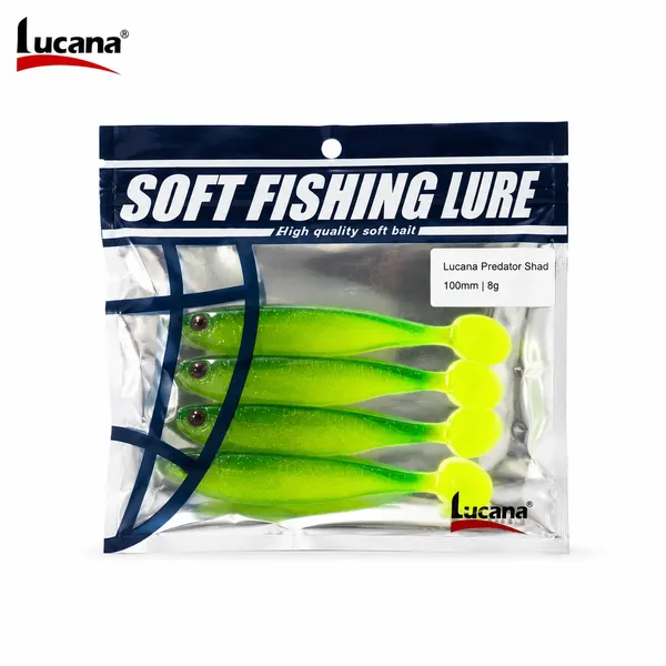 Lucana_Predator_Shad_Soft_Bait_100mm_8g_-_Green_-_Single_Piece