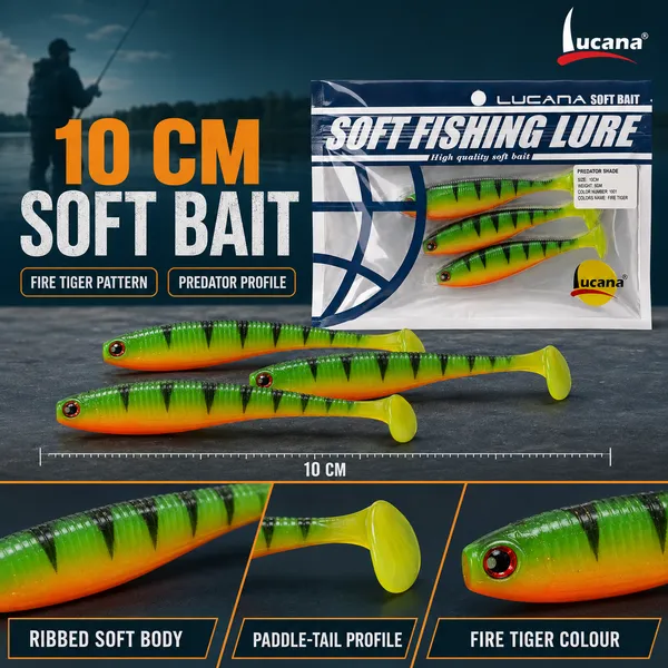 Lucana_Predator_Shade_Soft_Bait_100mm_8g_-_Fire_Tiger_-_Single_Piece
