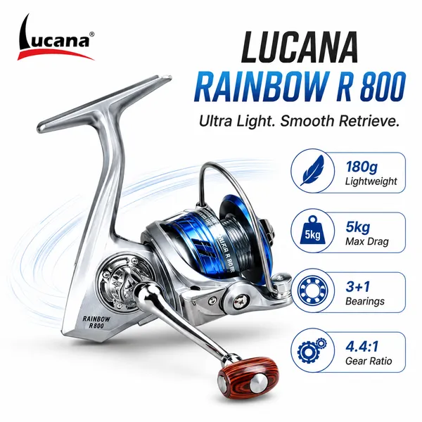 Lucana_Rainbow_R800_Ultra_Light_Spinning_Reel