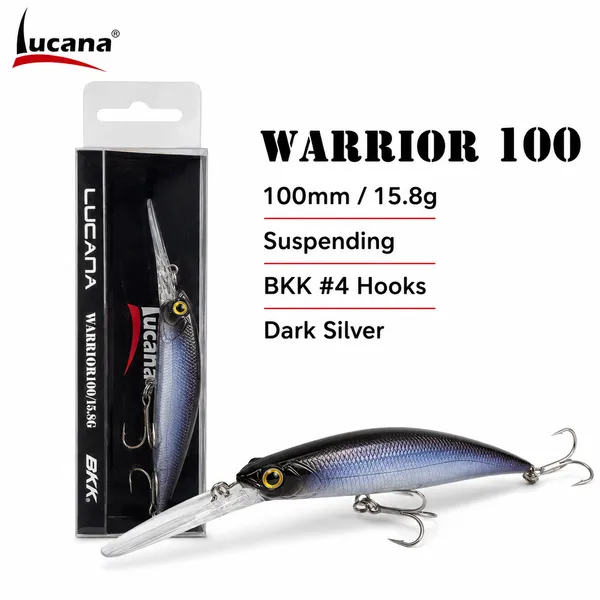 Lucana_Warrior_100mm_15.8g_Suspending_Fish_Lure_-_Dark_Silver
