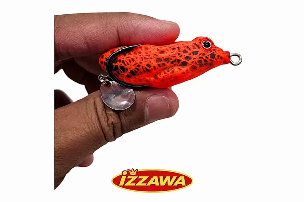 IZZAWA_Morizo_Frog_Lure_Orange_6.5cm_12.5g_–_Snakehead_Murrel