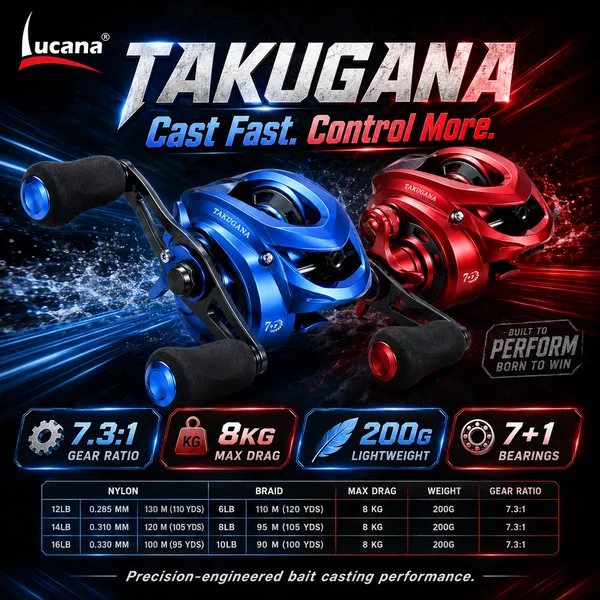 Lucana_Takugana_Bait_Casting_Reel