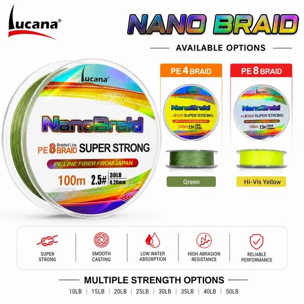 Lucana_Nano_Braid_8X_Super_Strong_Braided_Fishing_Line_100m