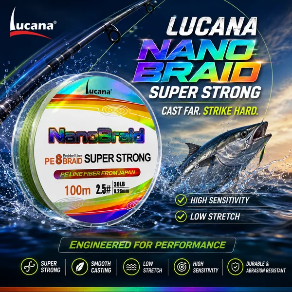 Lucana_Nano_Braid_8X_Super_Strong_Braided_Fishing_Line_100m