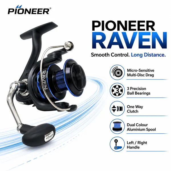 Pioneer_Raven_RAV-1000_/_2000_/_3000_/_4000_/_5000_/_6000_Spinning_Reel