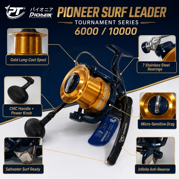 Pioneer_Surf_Leader_Tournament_6000_/_10000_Spinning_Reel