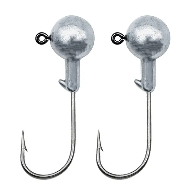 IZZAWA_Round_Jig_Head_Hooks_28g_-_Pack_of_10,_Lead_Head_Jig_Hook_for_Soft_Lures
