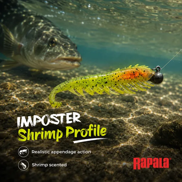 Rapala_CrushCity_Imposter_Shrimp/Prawn_Soft_Plastic_Lure_4.5_Inch