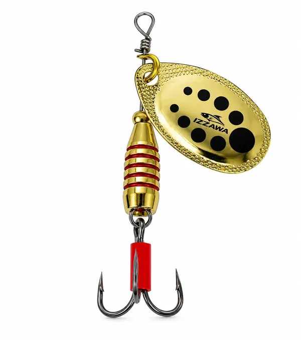 IZZAWA_Spinner_Fishing_Lure,_Metal_Rotating_Sequin_Bait_with_Hook,_18GM_Hook_SIze_5,_Pack_of_1,_for_Carp,_Grouper_and_Snapper