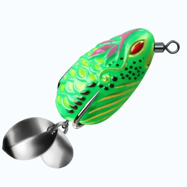 IZZAWA_Thai_Fly_Frog_3.5cm_5.7g_Green_–_Snakehead_Murrel_Light_Tackle