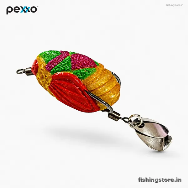 Pexxo_Dora_Hand_Made_Soft_Frog_Lure_4cm_6-7g__Weedless_Topwater_Frog_for_Bass_&_Snakehead