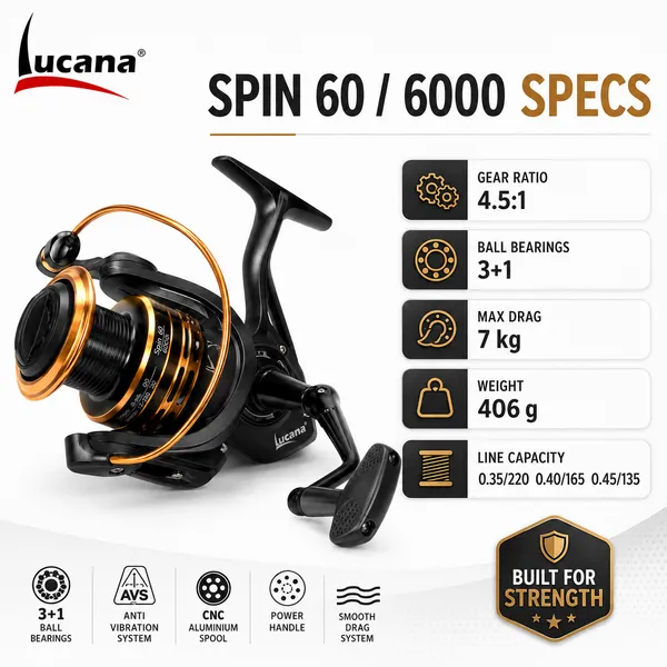 Lucana_Spin_60_/_6000_Spinning_Fishing_Reel