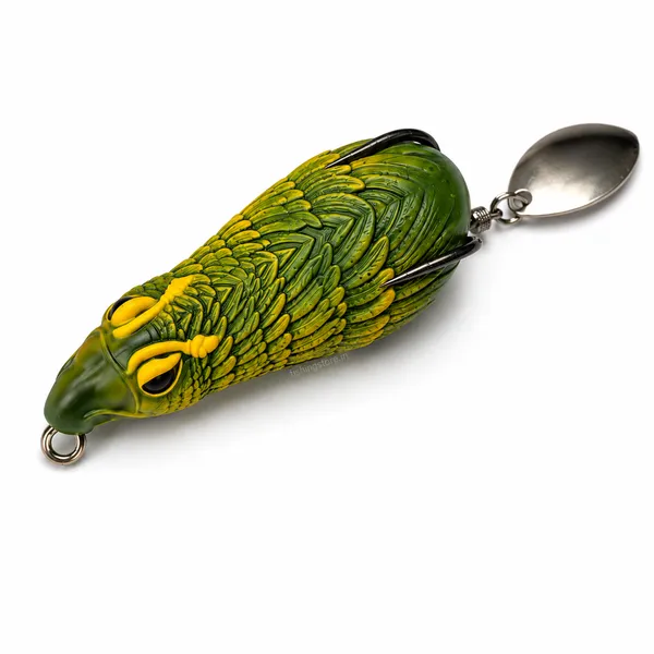 Lark_Fishing_Garuda_Frog_Lure_6cm_14g_-_Green/Yellow_for_Snakehead_&_Murrel