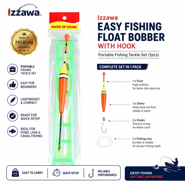 IZZAWA_Easy_Fishing_Float_Bobber_with_Hook_Portable_Fishing_Tackle_Set_-_Pack_of_2