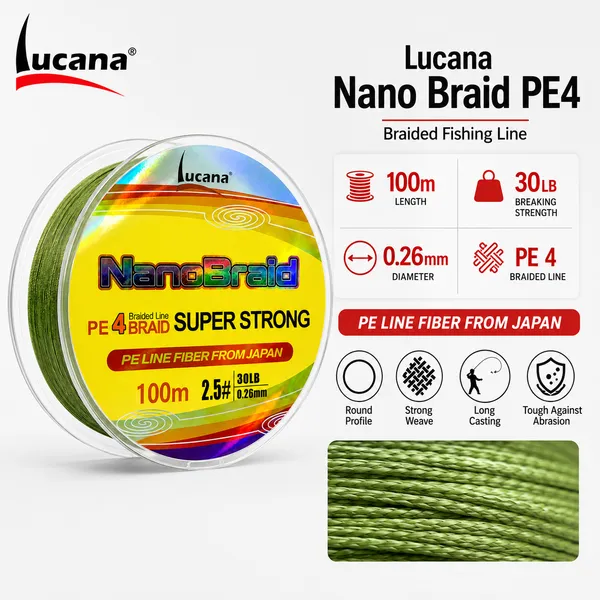 Lucana_Nano_Braid_4X_Super_Strong_Braided_Fishing_Line_100m