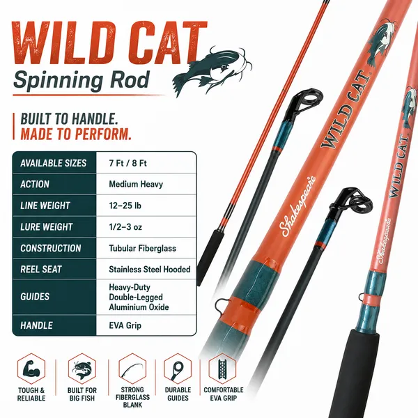 Shakespeare_WILD_CAT_Spinning_Fishing_Rod_9_Ft_Medium_Heavy_–_Heavy_Duty_Fiberglass_Rod
