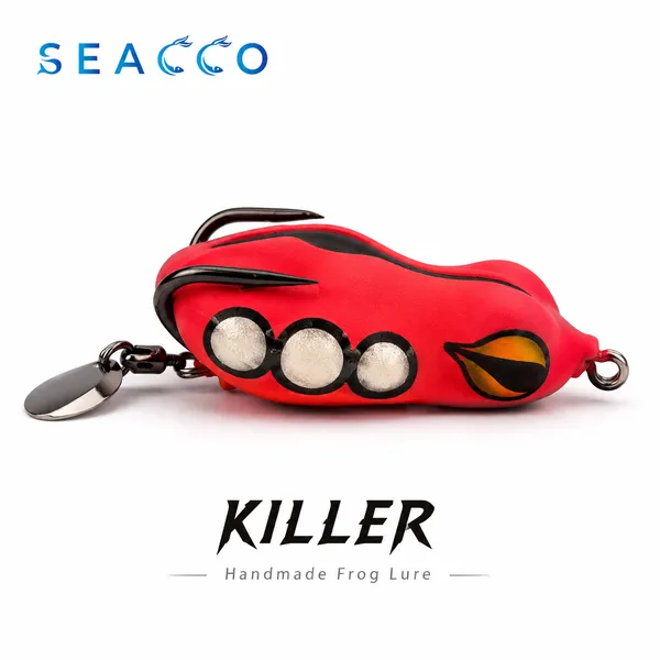SEACCO_Killer_Handmade_Frog_Lure_5.5cm_10g_-_Red_Orange_Killer_|_Pack_of_1