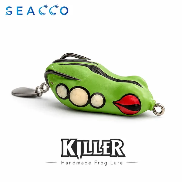 SEACCO_Killer_Handmade_Frog_Lure_5.5cm_10g_-_Green_Red_Killer_|_Pack_of_1