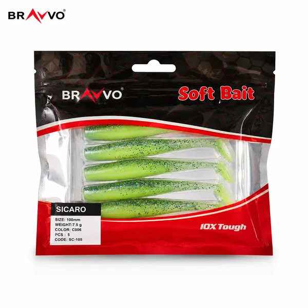Bravvo_Sicaro_Soft_Lure_100mm_7.5g_-_Green_Glitter_-_Single_Piece
