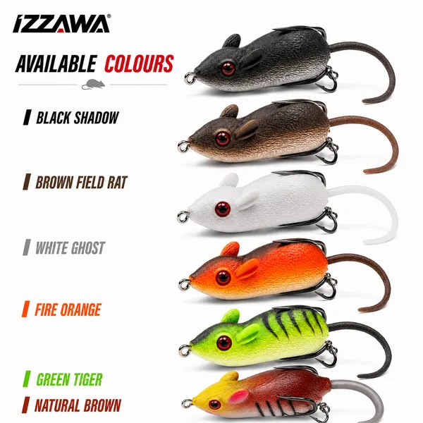 IZZAWA_Rat_Lure_-_Natural_Brown_|_Topwater_Soft_Rat_Lure