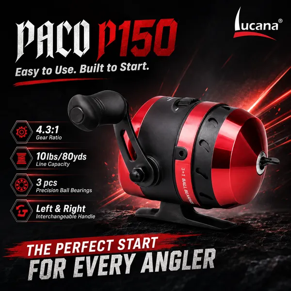 Lucana_Paco_P150_Beginner_Spincast_Reel