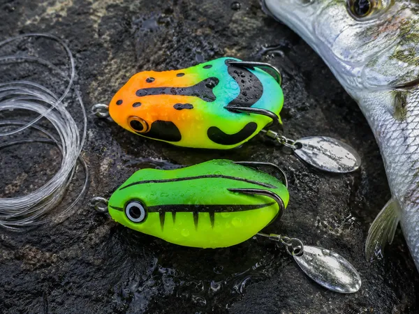 IZZAWA_Realistic_Frog_Lure_2pc_–_Mulit_Green_|_Topwater_Soft_Bait_|_4.5cm_8.5g_|_Deadly_for_Snakehead,_Murrel_&_Bass