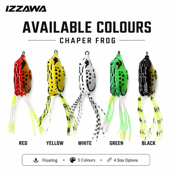 IZZAWA_Chaper_Frog_Lure_-_Black_Olive_|_Pack_of_1