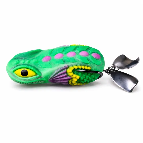 Pexxo_Trap_Frog_Lure_6cm_10-11g_-_Green/Pink_for_Snakehead_&_Murrel