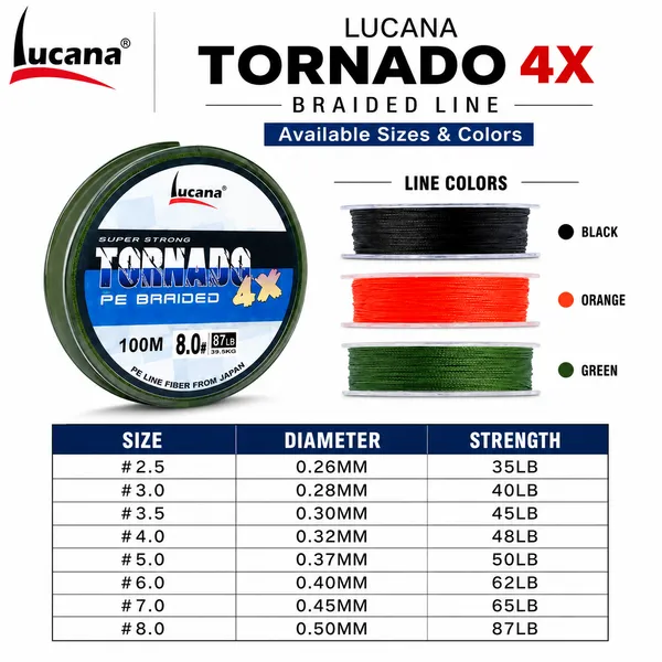 Lucana_Tornado_4X_Braided_Fishing_Line_100m