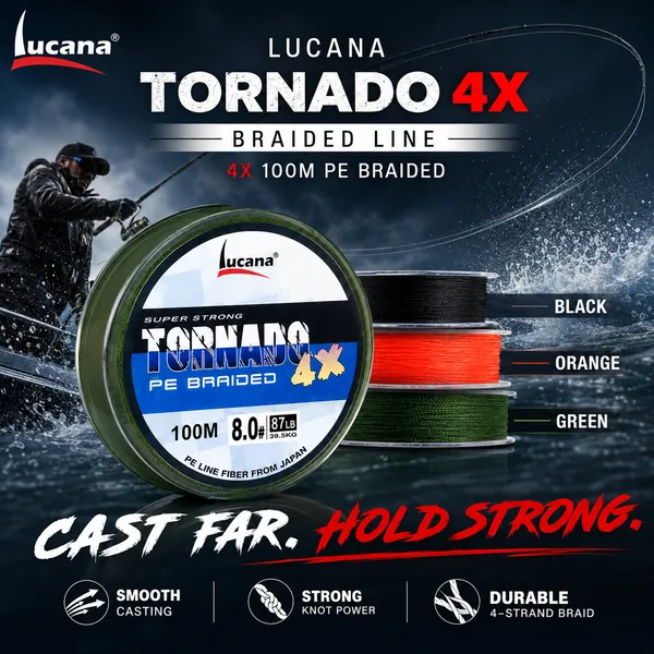Lucana_Tornado_4X_Braided_Fishing_Line_100m