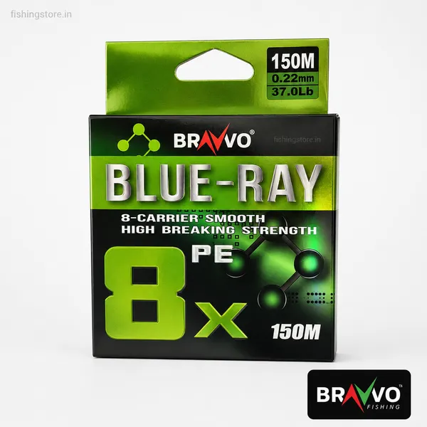 Bravvo_Blue-Ray_PE_8X_Braided_Fishing_Line_150m