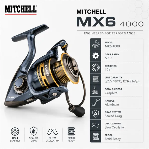 Mitchell_MX6_1000-4000_Spinning_Reel