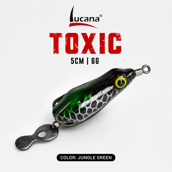 Lucana_Toxic_Handmade_Frog_Lure_5cm_6g_|_Jungle_Green_|_Weedless_Topwater_Frog