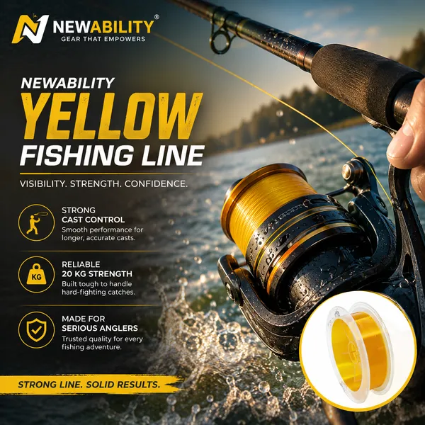 Newability_Yellow_Fishing_Line_0.55mm_upto_20Kg_100m