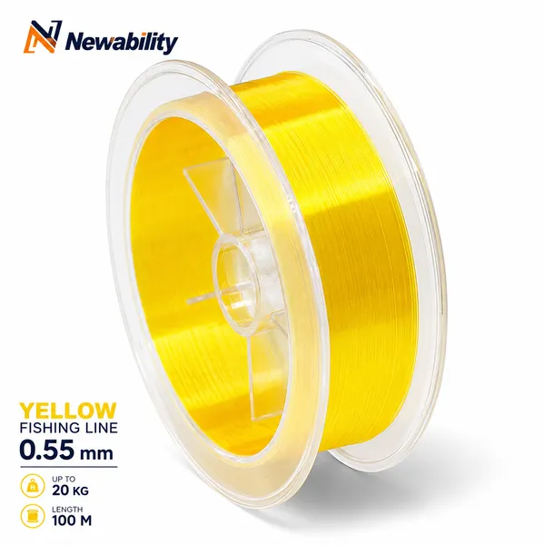 Newability_Yellow_Fishing_Line_0.55mm_upto_20Kg_100m