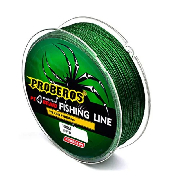 Proberos_PE_Braid_Line_Dark_Green_0.50mm_80LB_–_PE_Braid_Snakehead_Bass