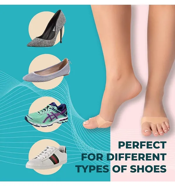 Kmg_Soft_Silicon_Gel_Half_Toe_Sleeve_Forefoot_Pads_For_Pain_Relief_Heel_Front_Socks_Silicone_Gel_Socks_2_Pies_Metatarsal_Ball_Of_Foot_Cushion_Forefoot_Pads_1_Pair