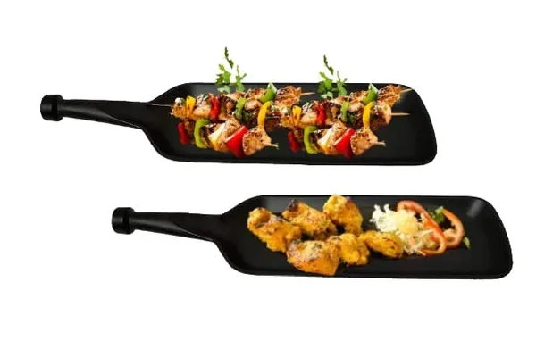 Ospit_Melamine_Bat_Shape_Snacks_And_Sweets_Serving_Platter_Tray_For_Home_Hotel_Restaurant_Kitchen_Matt_Black_Pack_Of_02_2