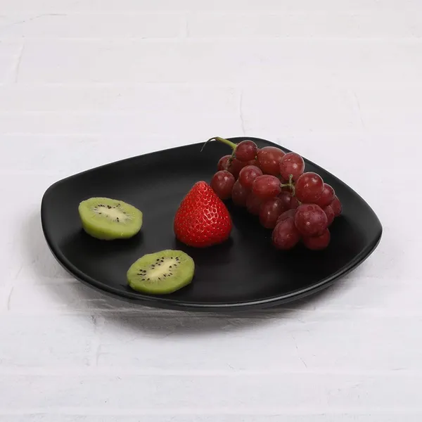 Pack_Of_12_Square_Plate_Melamine_Dinner_Set_Full_Plates_With_Katoris_Matt_Black_Finish